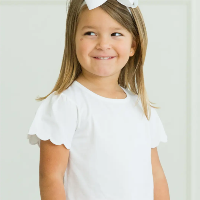 Girl's Scallop Tee