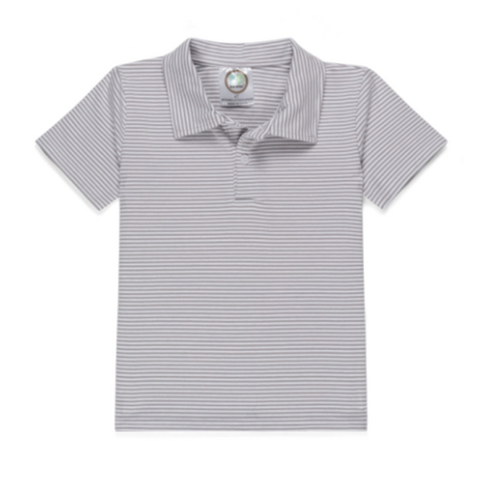 Short-Sleeve Polo - Striped
