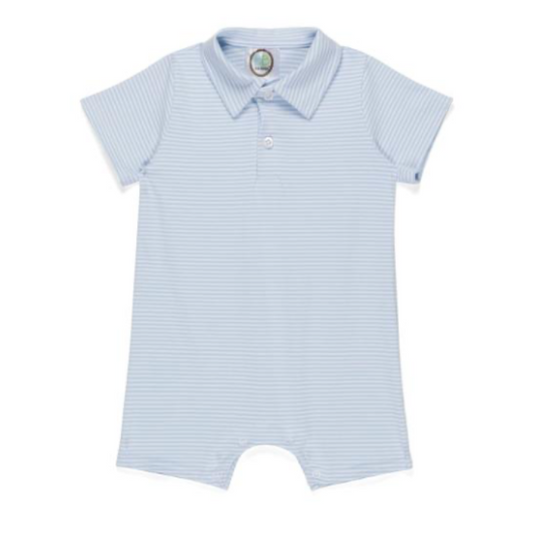 Collared Romper - Striped