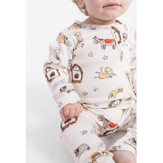Away In A Manger - Footie PJ