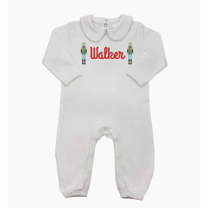 Collared Romper - White