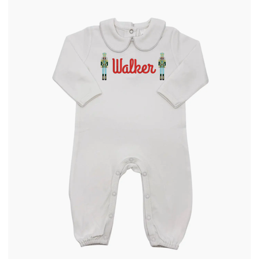 Collared Romper - White