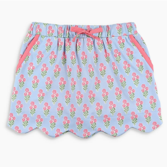 Coral Bouquet Skort - Big Girls