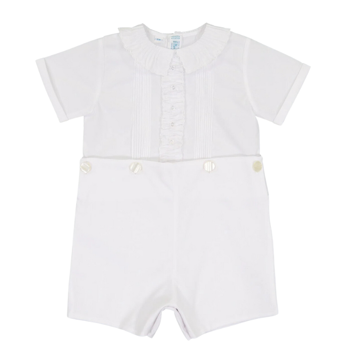 Feltman Brothers - White Ruffled Bobby Suit