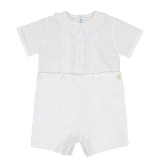 Feltman Brothers - White Ruffled Bobby Suit