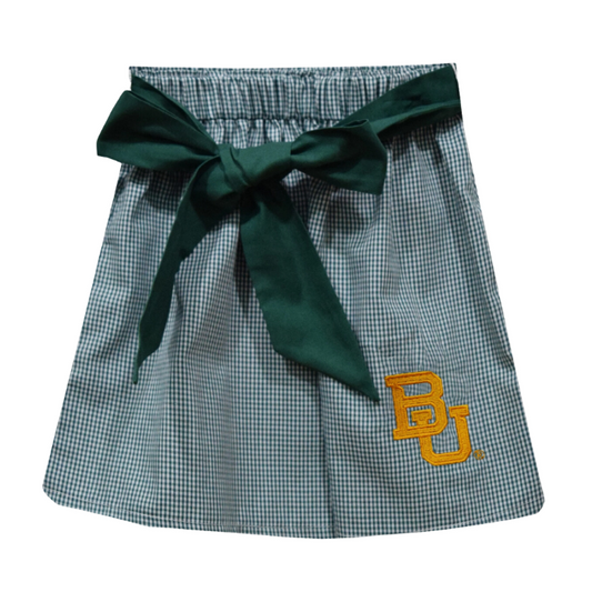 Gingham Skirt w/ Sash