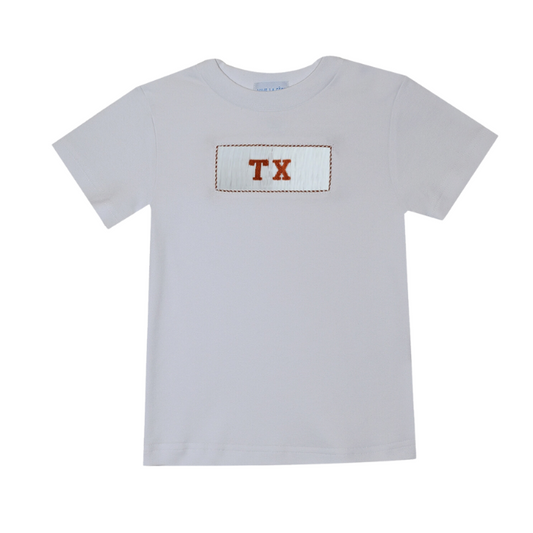 Smocked Collegiate Shirt - Texas