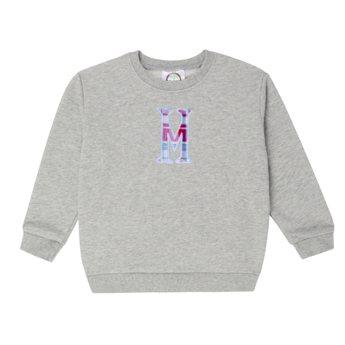 Single Letter - Applique Sweatshirt