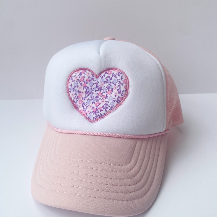 Girl's Heart Appliqué Hat