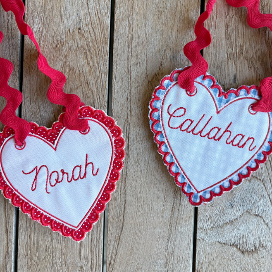 Valentine's Basket Name Tag