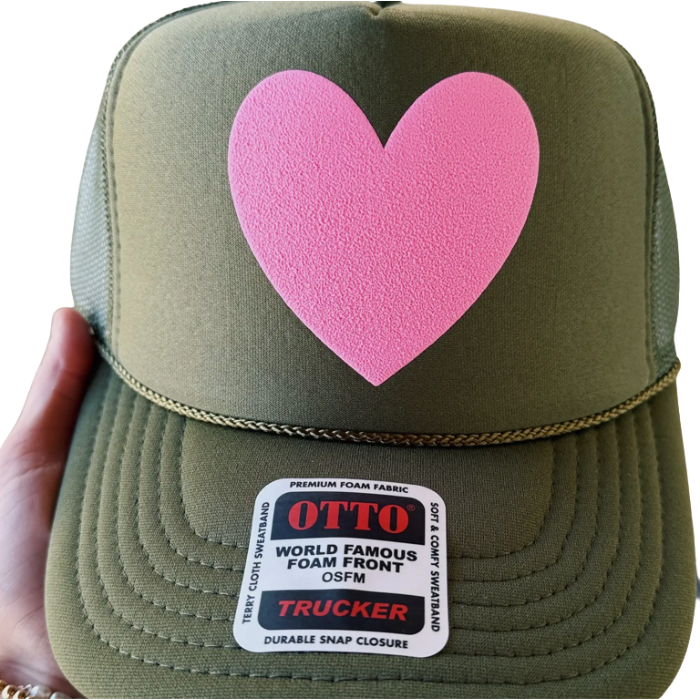 Happy Heart Trucker Hat - Adult