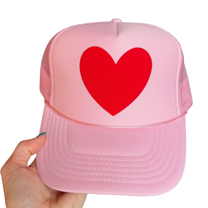Happy Heart Trucker Hat - Adult