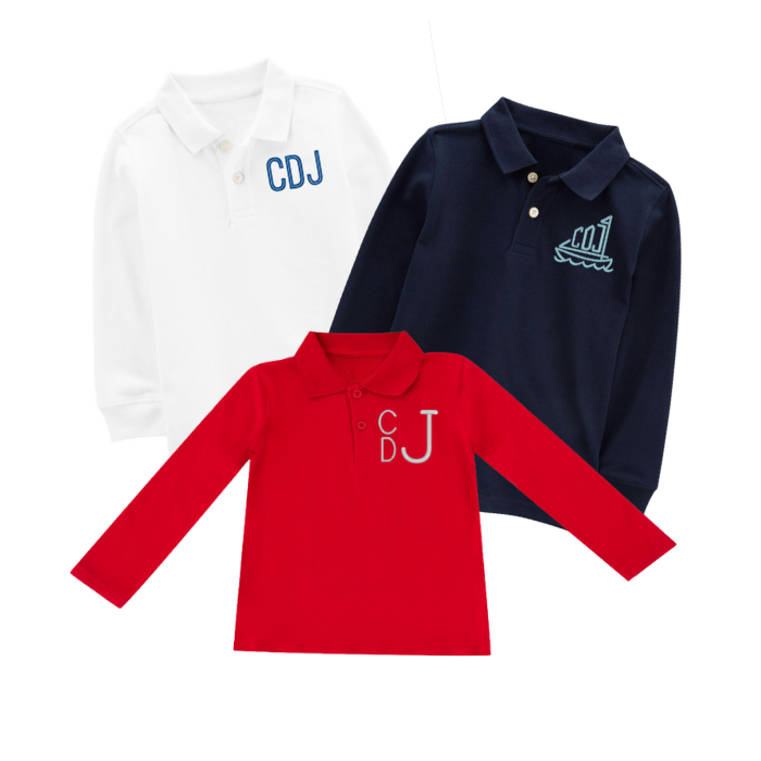 Boy's Long-Sleeve Polo Bundle