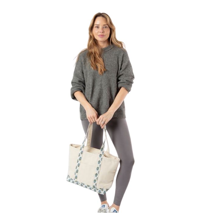 CB Station - Medium Block Print Tote