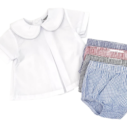 Pleated Peter Pan Shirt